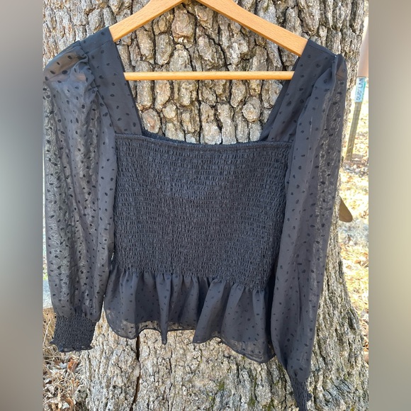 Nine West Tops - ⭐️Nine West Square Neck Blouse in size M